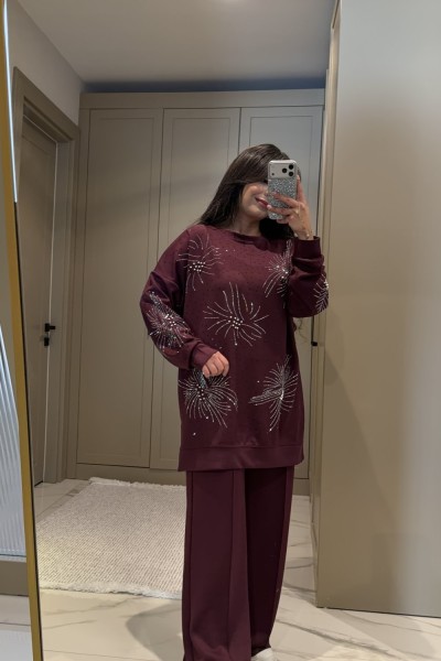 FİŞEK TAKIM BORDO Bordo