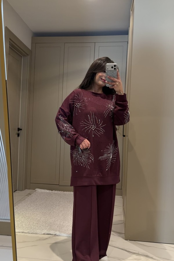 FİŞEK TAKIM BORDO Bordo