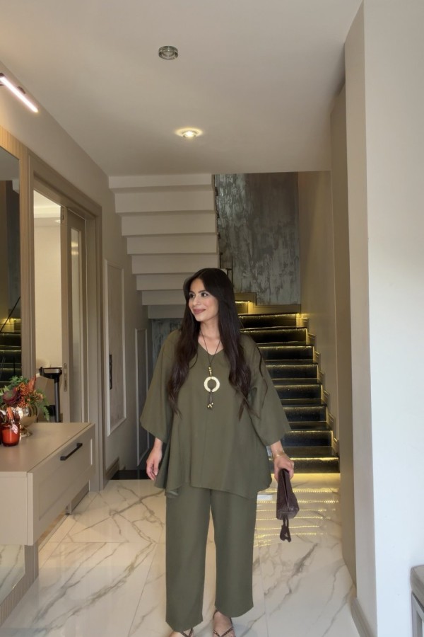KOLYELİ KETEN TAKIM HAKİ  Haki
