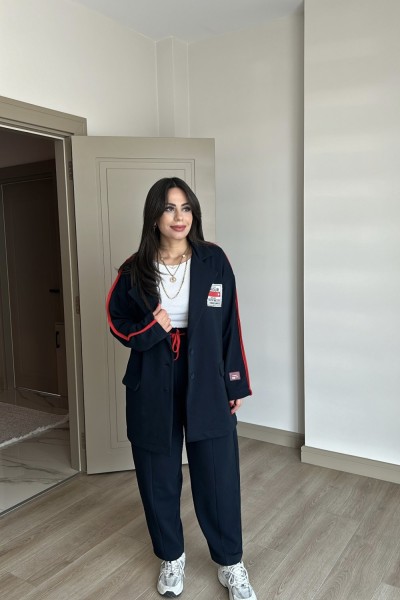 Etiketli Ceketli Takım Lacivert  (23 Şubat Kargo Çıkışı) Lacivert