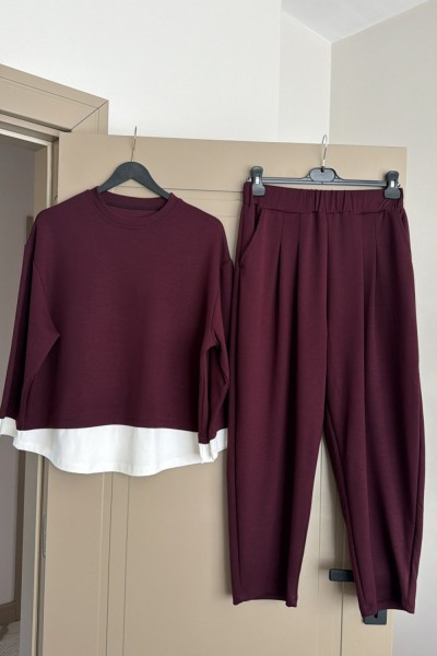 TSHIRT DETAY ZARA TAKIM BORDO (19 AĞUSTOS KARGO ÇIKIŞI) Bordo