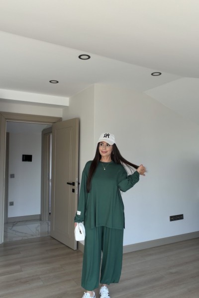 ETİKETLİ VİSKON TAKIM YEŞİL (2 EYLÜL KARGO ÇIKIŞI) Yeşil