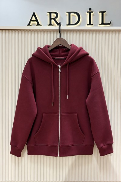 ÜÇ İPLİK ŞARDONLU BORDO SWEAT (17 EKİM KARGO ÇIKIŞI) Bordo