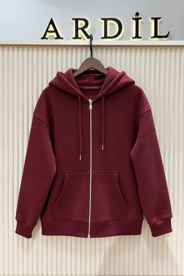 ÜÇ İPLİK ŞARDONLU BORDO SWEAT (17 EKİM KARGO ÇIKIŞI) Bordo