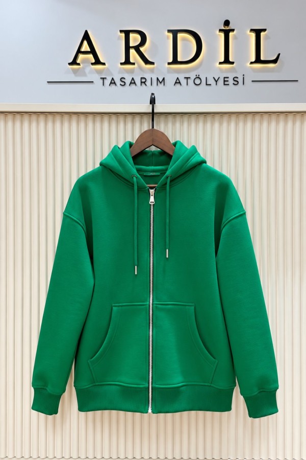 ÜÇ İPLİK ŞARDONLU YEŞİL SWEAT (17 EKİM KARGO ÇIKIŞI) Yeşil