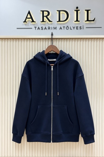 ÜÇ İPLİK ŞARDONLU LACİVERT SWEAT (17 EKİM KARGO ÇIKIŞI) Lacivert
