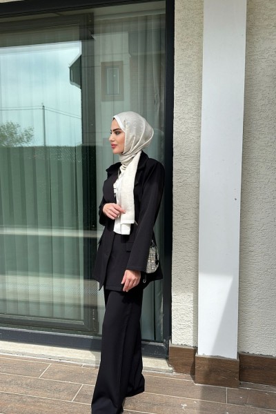 Blazer Takım Siyah Siyah