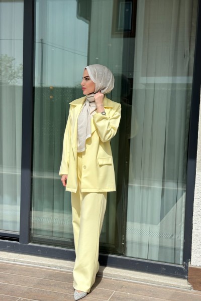 Blazer Takım Sarı Sarı