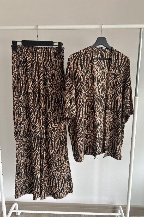 ZEBRA PAREO TAKIM KAHVERENGİ Kahverengi
