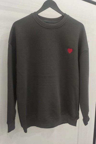 KALPLİ SWEATSHIRT ANTRASİT Antrasit