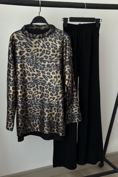 LEOPAR VARAKLI TRİKO TAKIM (28 KASIM KARGO ÇIKIŞI) Leopar