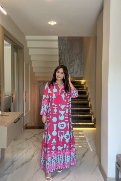 ARDİL VİSKON ELBİSE PEMBE( ikinci elbise bedava seçmeyi unutma)  Pembe