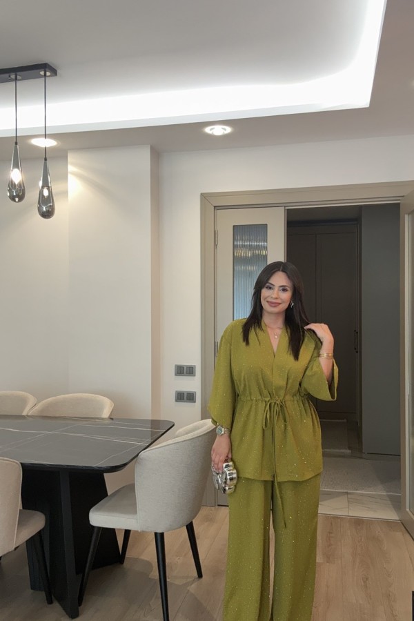 TAŞLI DUBAİ TAKIM YAĞ YEŞİLİ  Yağ Yeşili