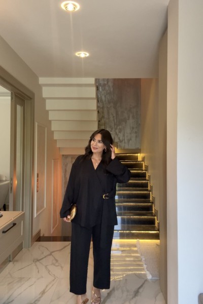 SOFİA İKİLİ TAKIM SİYAH  Siyah