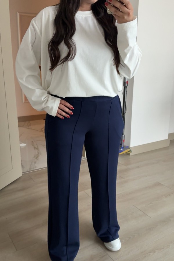 OYSHO PANTOLON LACİVERT  Lacivert