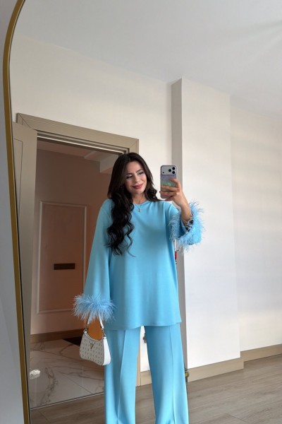 OTRİŞLİ OYSHO TAKIM BEBE MAVİSİ  Bebe Mavisi