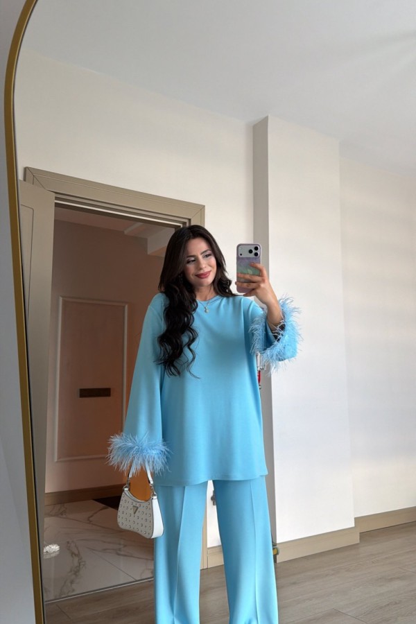 OTRİŞLİ OYSHO TAKIM BEBE MAVİSİ  Bebe Mavisi