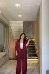 BÜRÜMCÜK DÜZ PAREO TAKIM BORDO (18 TEMMUZDA KARGOYA VERİLİCEKTİR)