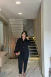 BÜZGÜLÜ AEROBİN TAKIM SİYAH  (15 AĞUSTOS ÇIKIŞIDIR)
