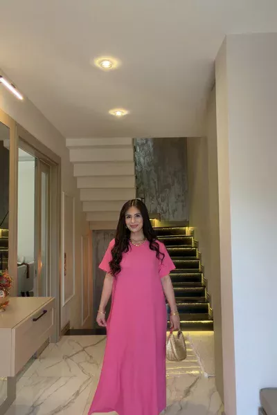 BÜRÜMCÜK ELBİSE PEMBE (13 MAYIS KARGO ÇIKIŞI)