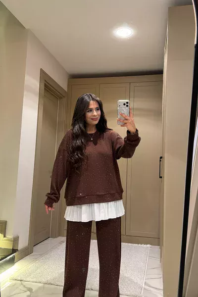 MELO ÜÇLÜ TAKIM KAHVERENGİ (24 OCAK KARGO ÇIKIŞI)