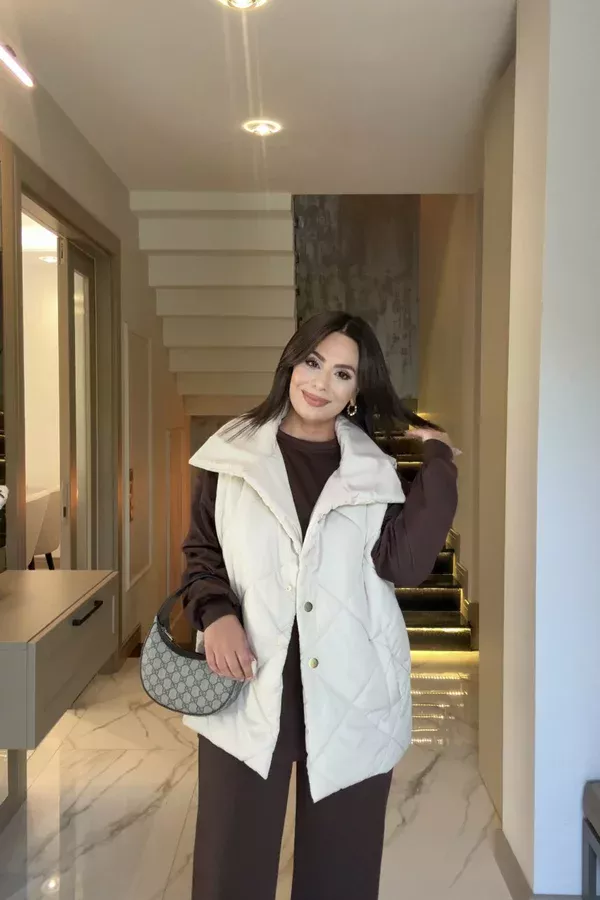 ŞİŞME YELEK KREM (8 EKİM KARGO ÇIKIŞI)