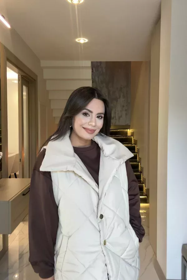 ŞİŞME YELEK KREM (8 EKİM KARGO ÇIKIŞI)
