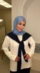 DÜZ MONOGRAM ŞAL BEBE MAVİSİ Bebe Mavisi