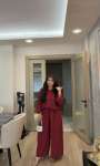AEROBİN TAŞLI TAKIM BORDO Bordo