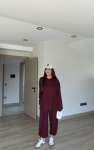 ETİKETLİ VİSKON TAKIM BORDO (2 EYLÜL KARGO ÇIKIŞI) Bordo